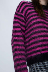 Wild Pony Striped Sweater, Pink