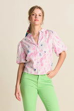 Load image into Gallery viewer, Pom Shine Lilies Blouse, Pink
