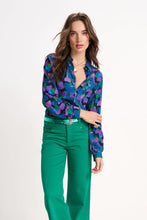 Load image into Gallery viewer, Pom Mila Brushwork Blouse, Purple
