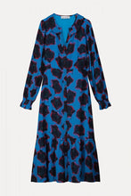 Load image into Gallery viewer, Pom Flower Pop Blue Dress Blue
