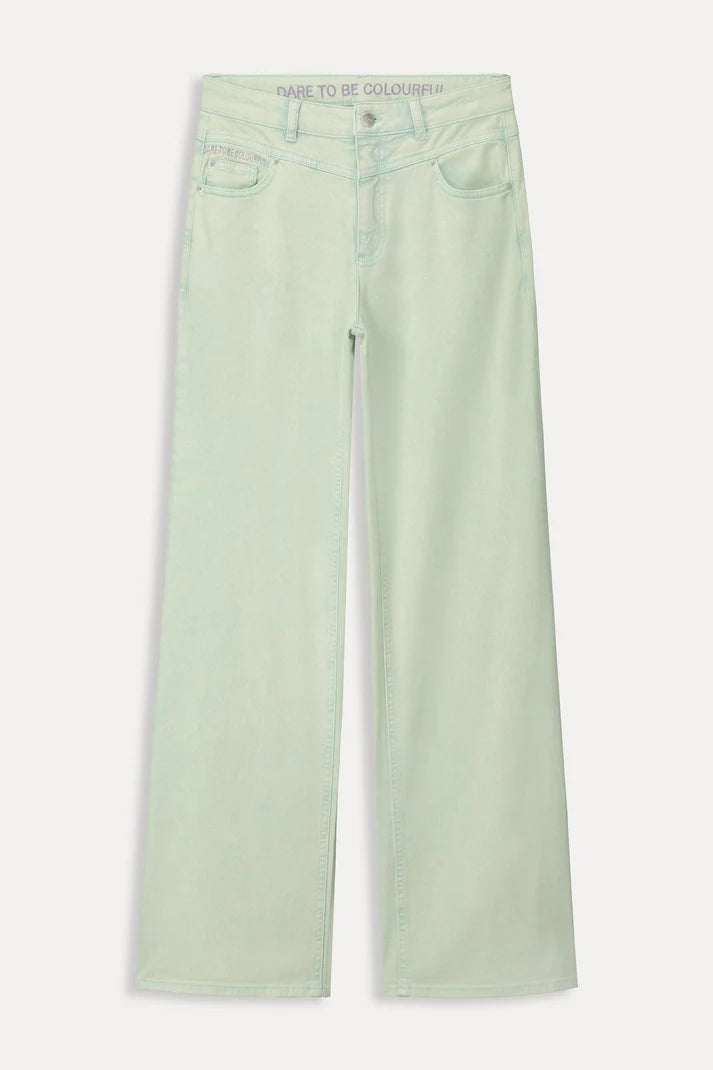 Pom Wide Leg Aqua Blue Aqua