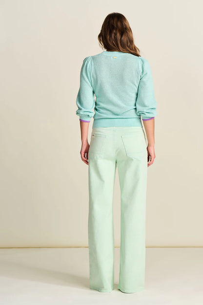 Pom Wide Leg Aqua Blue Aqua