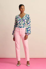 Load image into Gallery viewer, Pom Elli Straight Blooming Jeans, Pink

