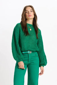 Pom Pullover, Fern Green