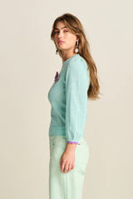 Load image into Gallery viewer, Pom Pullover, Aqua Blue
