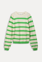 Load image into Gallery viewer, Pom Pullover, Striped Green
