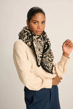 Load image into Gallery viewer, Pom Zebra Glorious Sand Scarf, Beige
