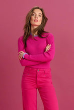 Load image into Gallery viewer, Pom Turtleneck, Fiery Pink
