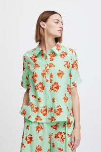 Ichi Yasma Shirt Green Floral