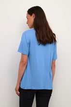 Load image into Gallery viewer, Kaffe Frida V-Neck T-Shirt, Ultramarine
