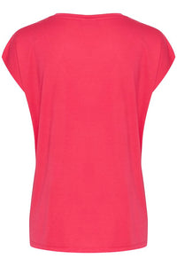Kaffe Lise T-Shirt, Virtual Pink