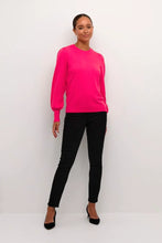 Load image into Gallery viewer, Kaffe Lizza Round Neck Pullover, Virtual Pink
