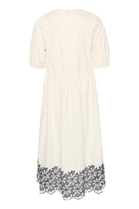 Culture Valda Dress White/Blue