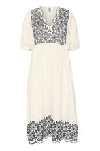 Load image into Gallery viewer, Culture Valda Dress White/Blue
