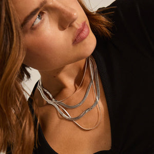 Optisim Snake Chain 2In1, Silver