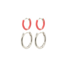 Load image into Gallery viewer, Marit Hoop Earrings 2In1 Set, Silver
