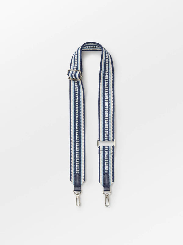 Becks Malia Bag Strap, Blue Striped
