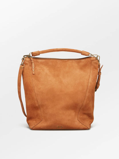 Becks Suede Everly Bag, Tan