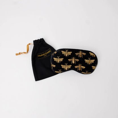 Bee Velvet Eye Mask Charcoal