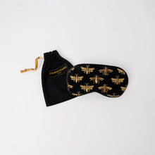 Load image into Gallery viewer, Bee Velvet Eye Mask Charcoal
