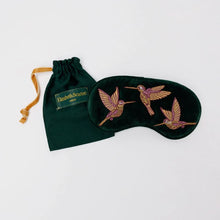 Load image into Gallery viewer, Hummingbird Eye Mask, Forest Green
