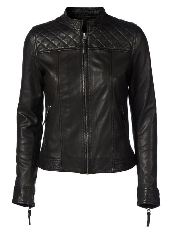 Andrea Leather Jacket Black