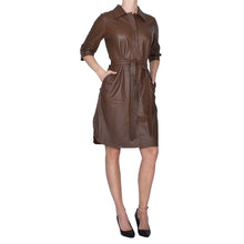 Load image into Gallery viewer, Clare Thin Brown Dress Smoked
