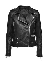 Load image into Gallery viewer, Seattle Leather Jacket Black
