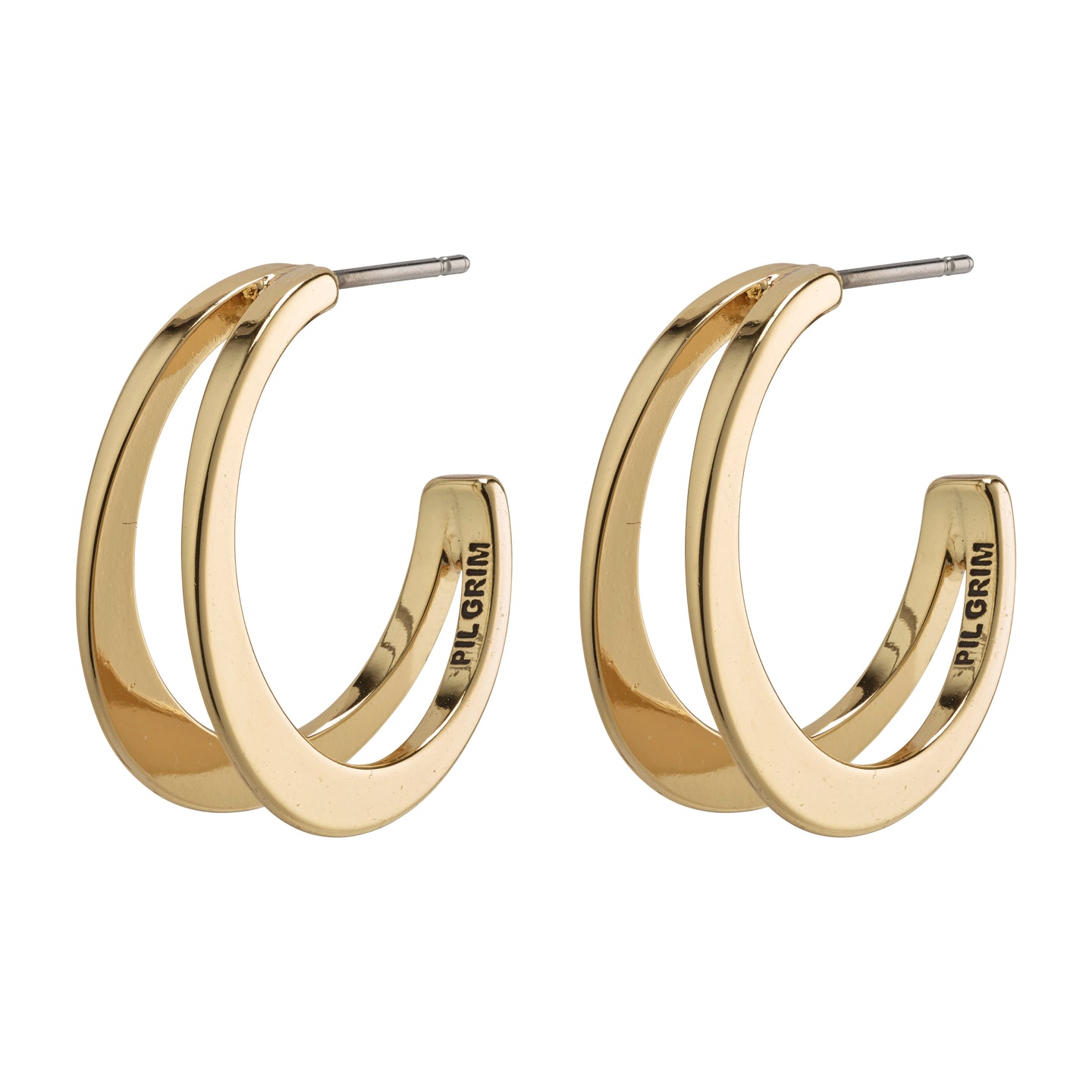 Nada Gold Plated Hoops Gold