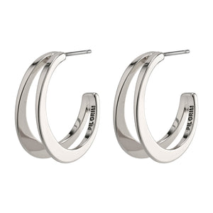 Nada Silver Plated Hoops Silver