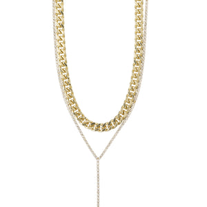 Radiance Gold Crystal Necklace Gold
