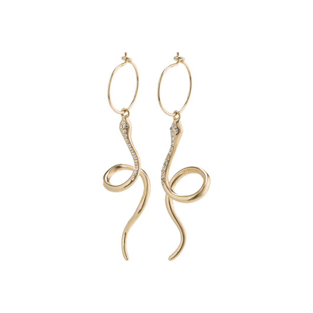 Sensitivity Snake Earrings Gold
