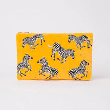 Load image into Gallery viewer, Zebra Everyday Pouch Yellow
